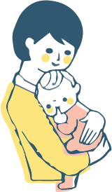 赤ちゃんとママ